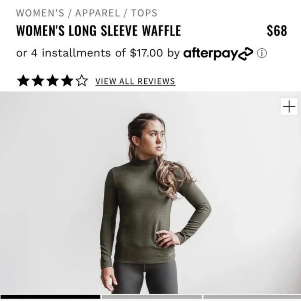 Women's Longe Sleeve Waffle